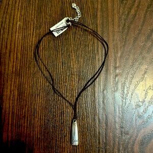 Brighton NWT Brown corded “Loved” Necklace